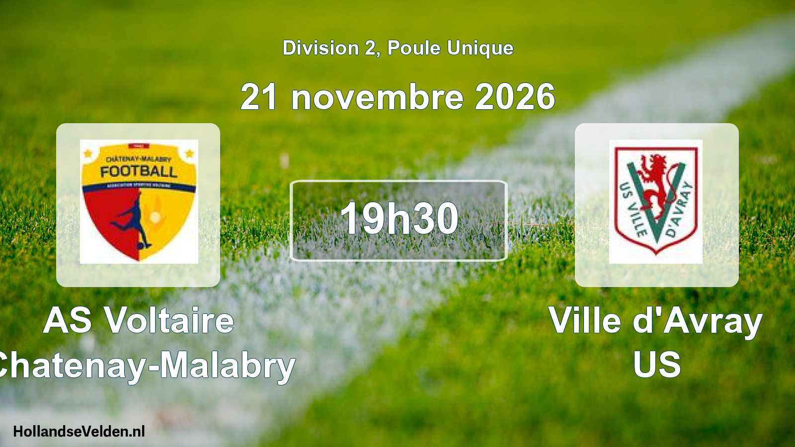 Scheduled Match: AS Voltaire Chatenay-Malabry - Ville d'Avray US (21 November 2026)