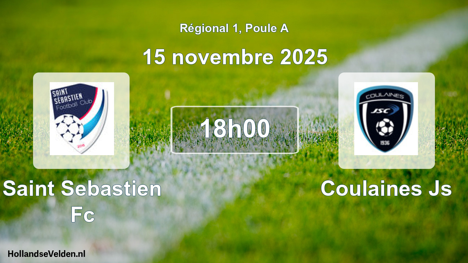 Scheduled Match: Saint Sebastien Fc - Coulaines Js (15 November 2025)