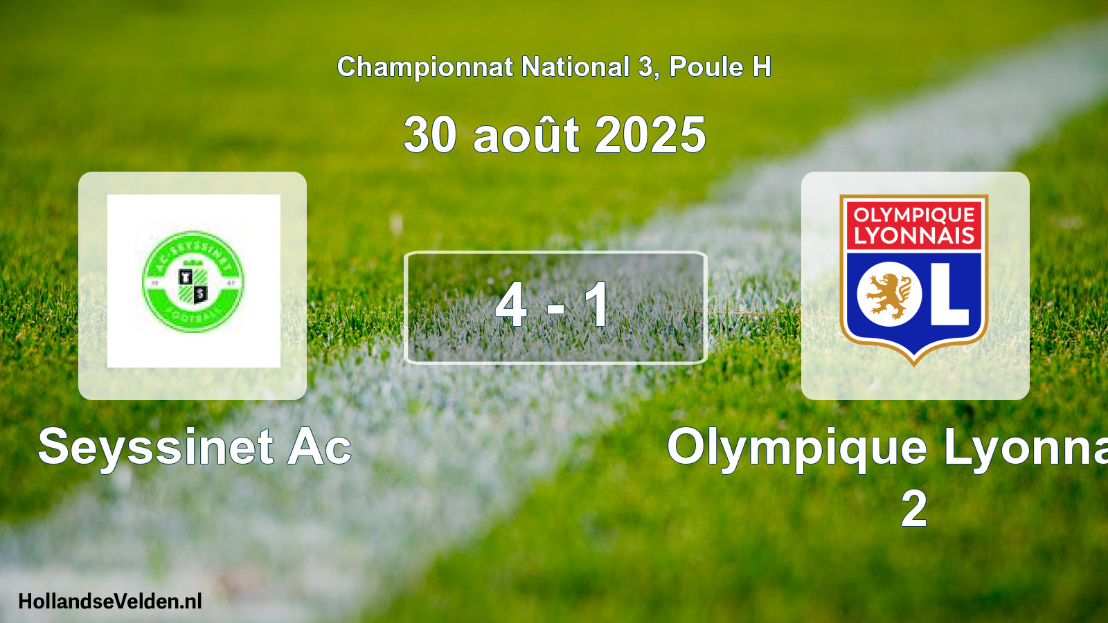 Total number of matches played: Seyssinet Ac - Olympique Lyonnais 2 4 - 1 (30 August 2025)