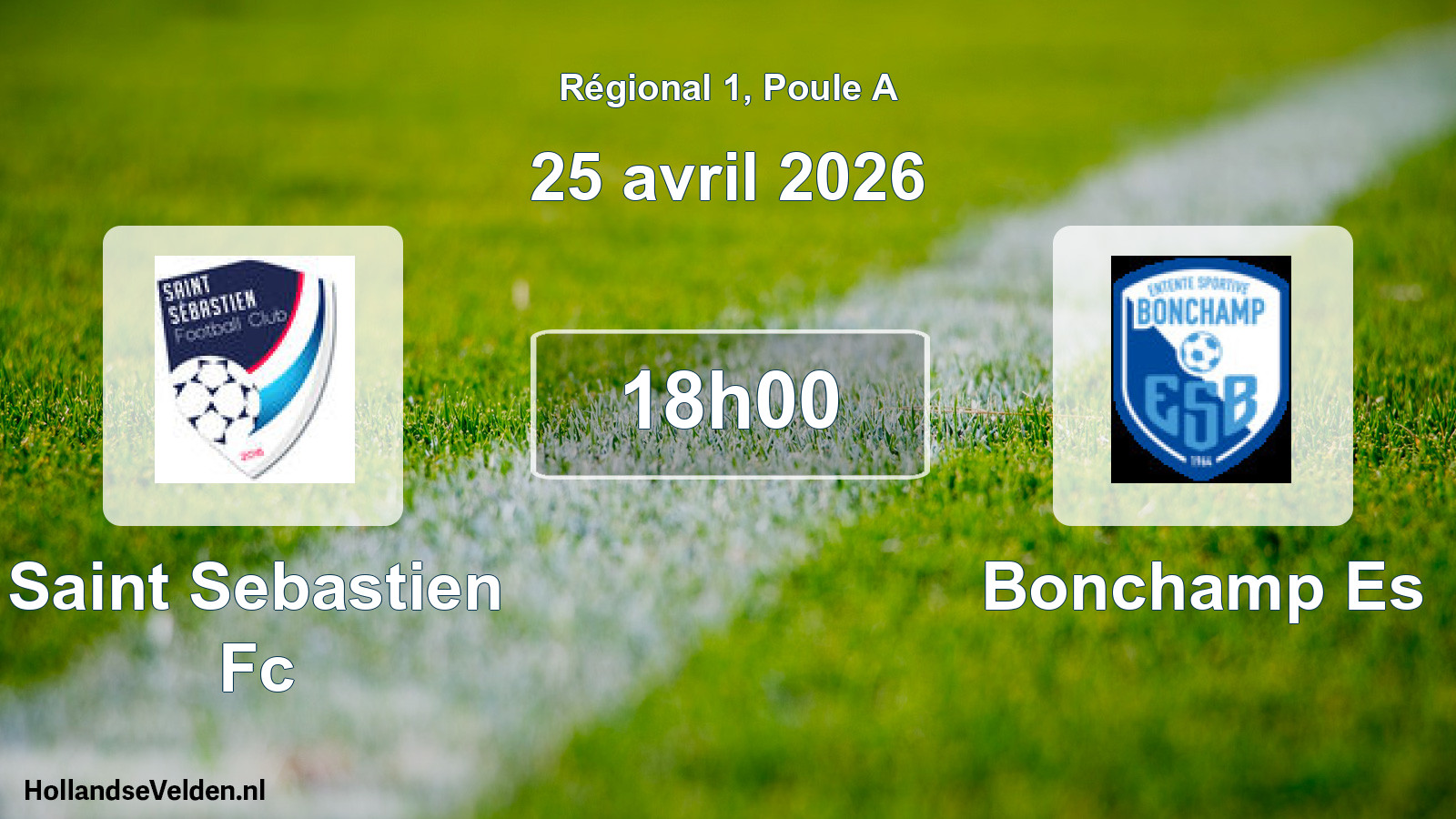 Scheduled Match: Saint Sebastien Fc - Bonchamp Es (25 April 2026)