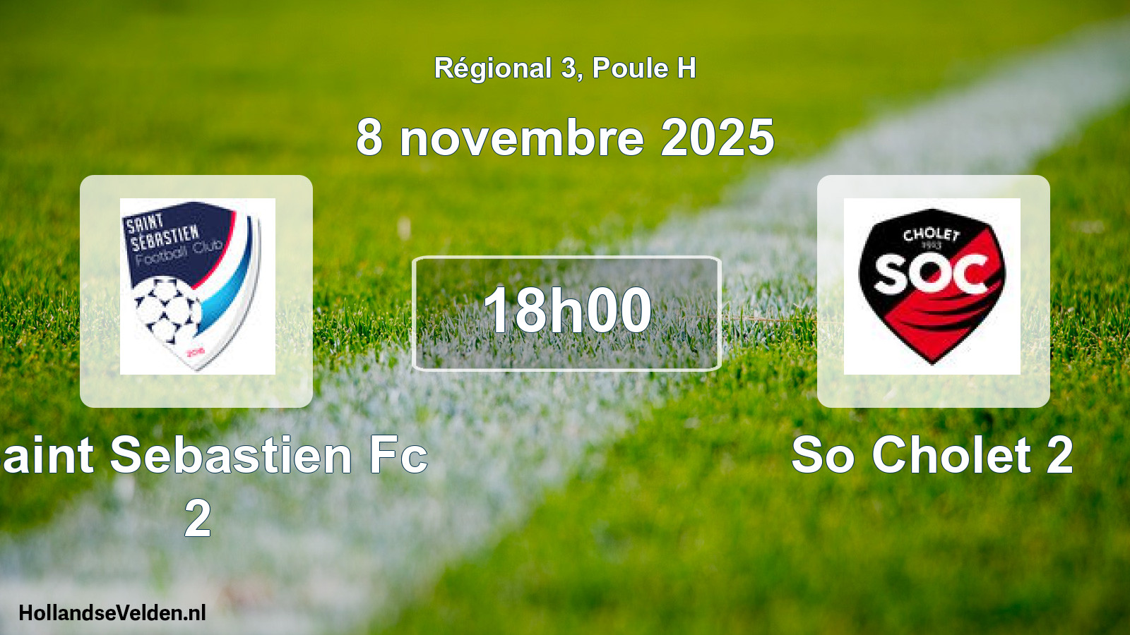 Scheduled Match: Saint Sebastien Fc 2 - So Cholet 2 (8 November 2025)