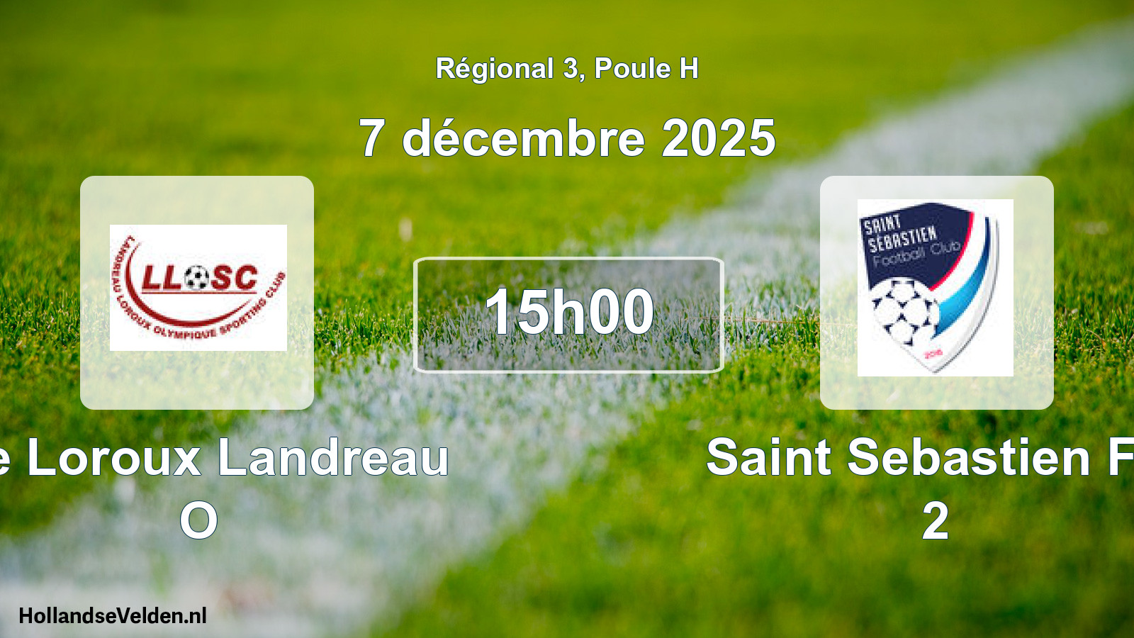 Scheduled Match: Le Loroux Landreau O - Saint Sebastien Fc 2 (7 December 2025)
