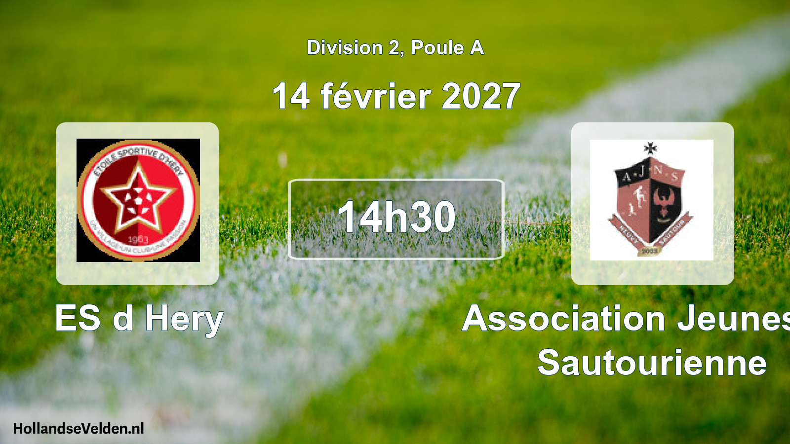 Match programmé: ES d Hery - Association Jeunesse Sautourienne (14 février 2027)