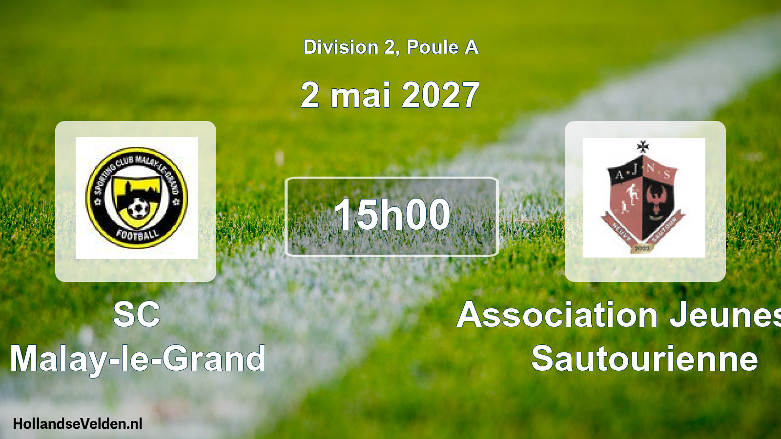 Match programmé: SC Malay-le-Grand - Association Jeunesse Sautourienne (2 mai 2027)