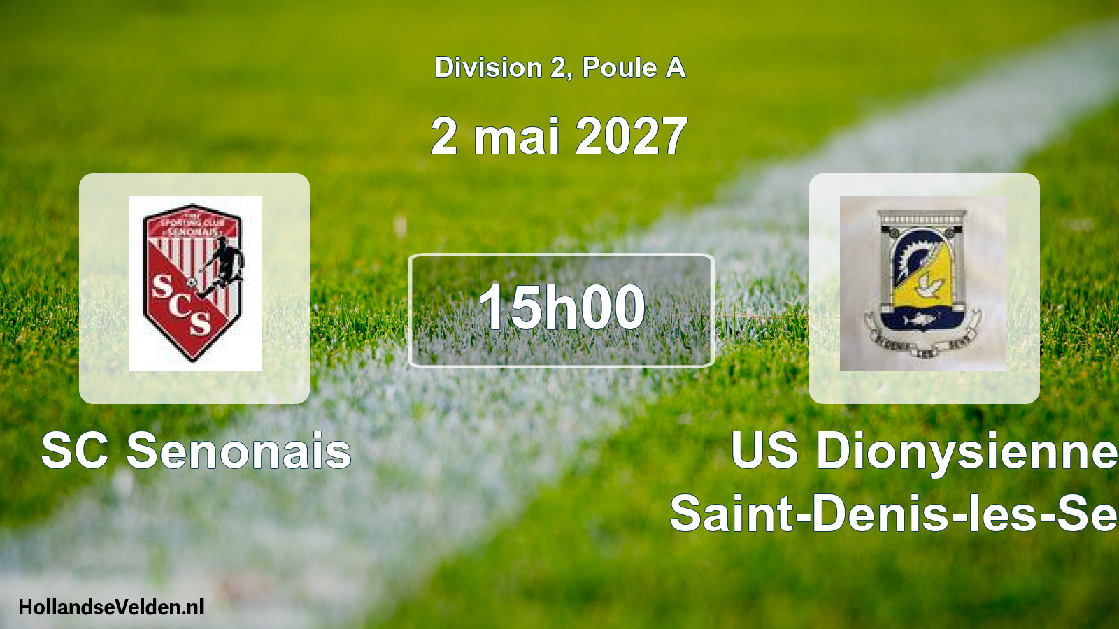 Scheduled Match: SC Senonais - US Dionysienne Saint-Denis-les-Sens (2 May 2027)
