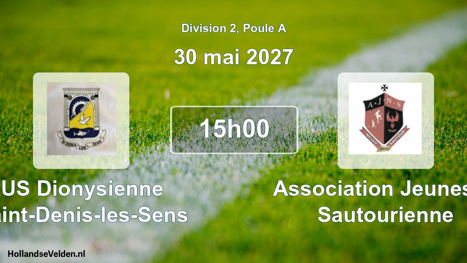 Match programmé: US Dionysienne Saint-Denis-les-Sens - Association Jeunesse Sautourienne (30 mai 2027)