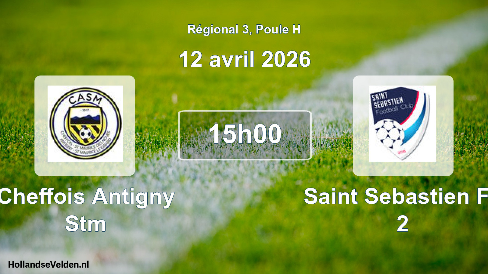 Scheduled Match: Cheffois Antigny Stm - Saint Sebastien Fc 2 (12 April 2026)