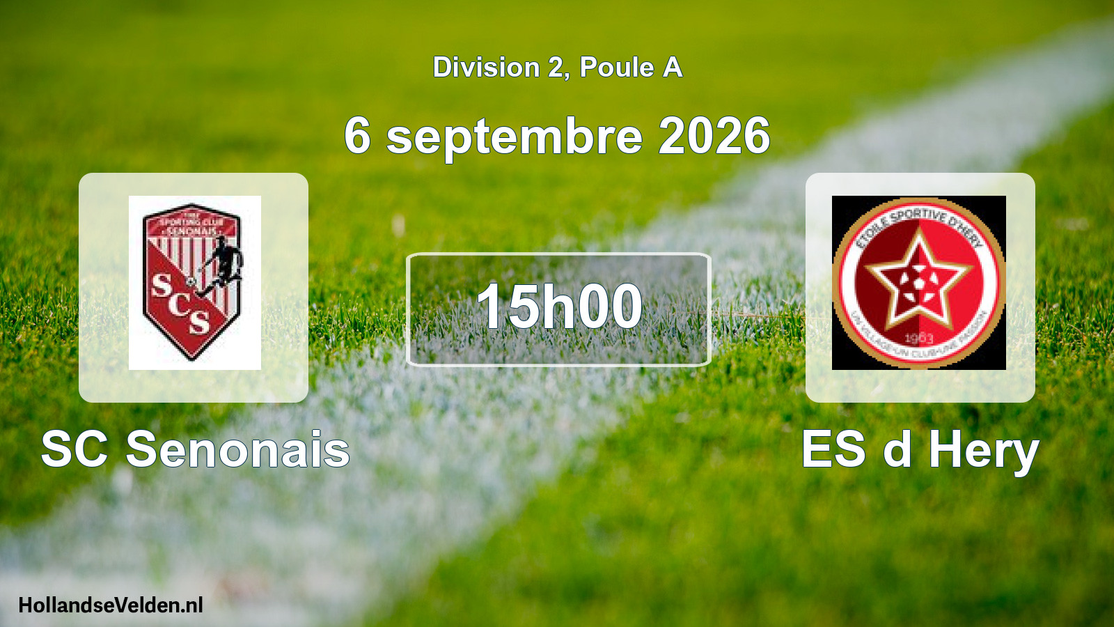 Scheduled Match: SC Senonais - ES d Hery (6 September 2026)