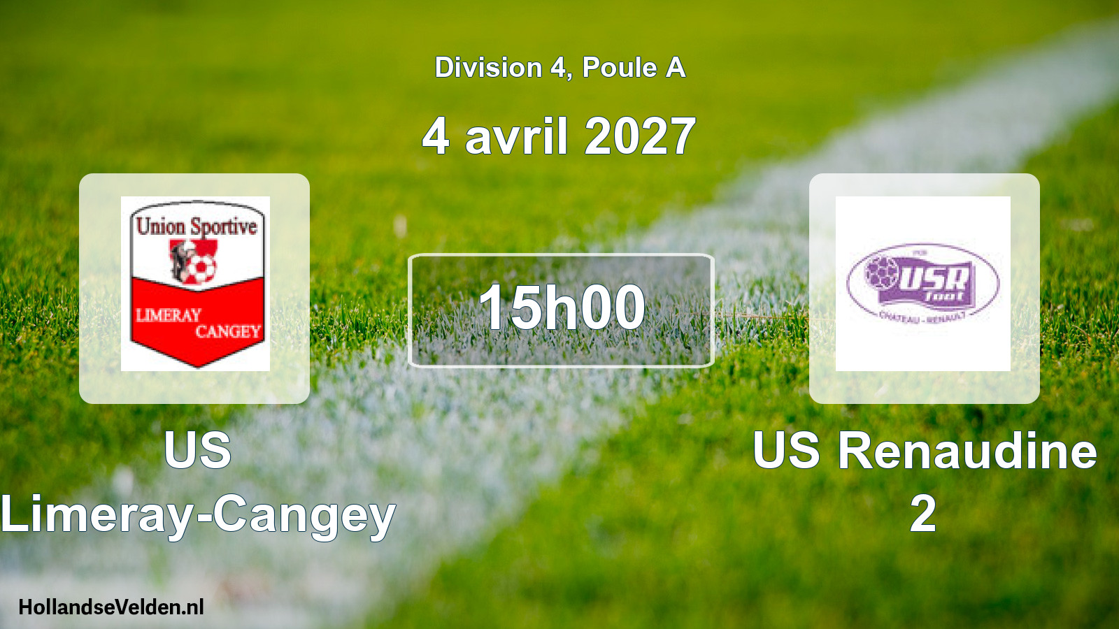 Scheduled Match: US Limeray-Cangey - US Renaudine 2 (4 April 2027)