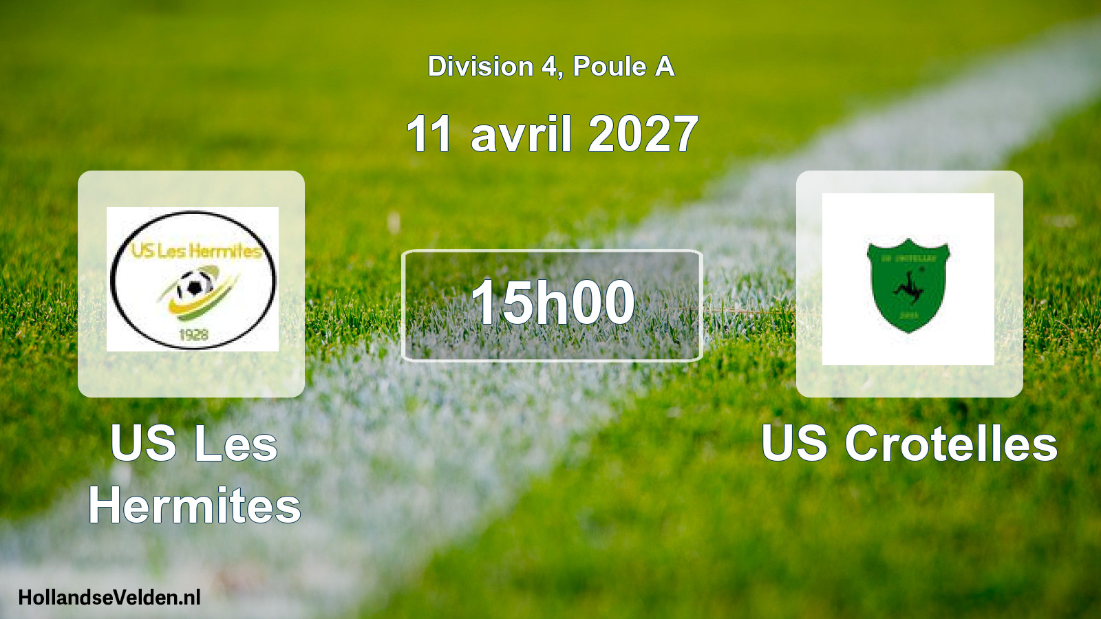 Scheduled Match: US Les Hermites - US Crotelles (11 April 2027)