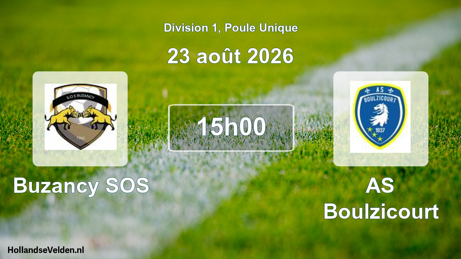 Match joué: Buzancy SOS - AS Boulzicourt 0 - 3 (23 août 2026)