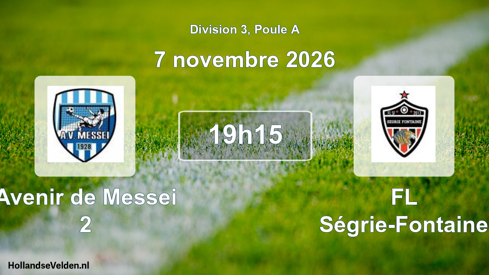 Scheduled Match: Avenir de Messei 2 - FL Ségrie-Fontaine (7 November 2026)