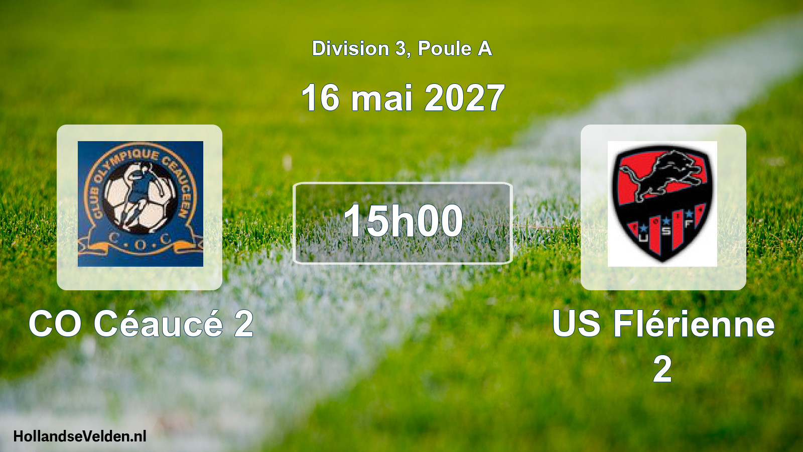 Match programmé: CO Céaucé 2 - US Flérienne 2 (16 mai 2027)