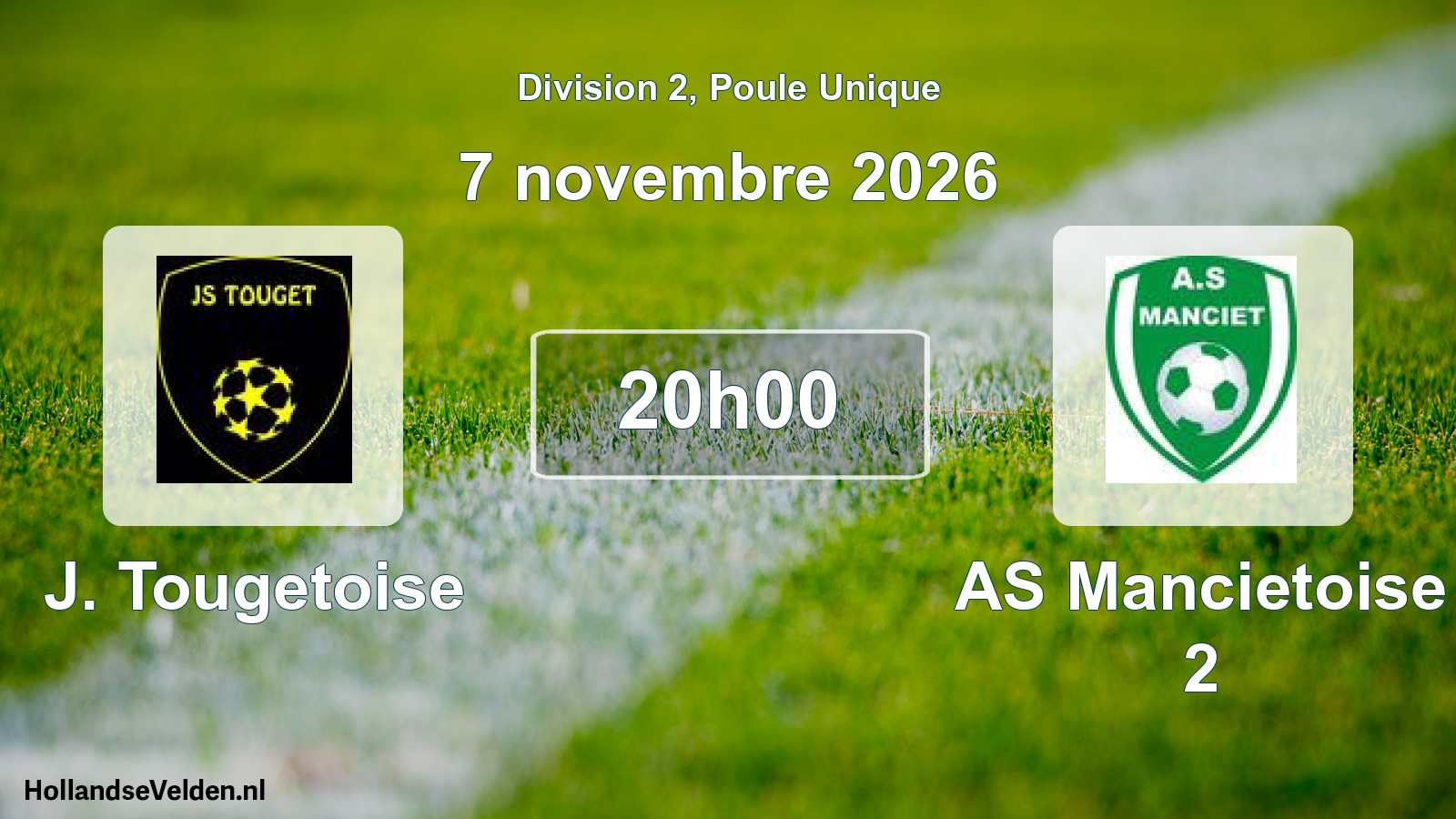 Scheduled Match: J. Tougetoise - AS Mancietoise 2 (7 November 2026)