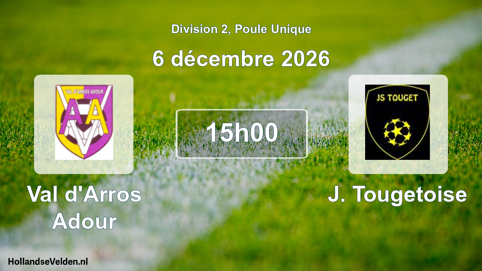 Scheduled Match: Val d'Arros Adour - J. Tougetoise (6 December 2026)