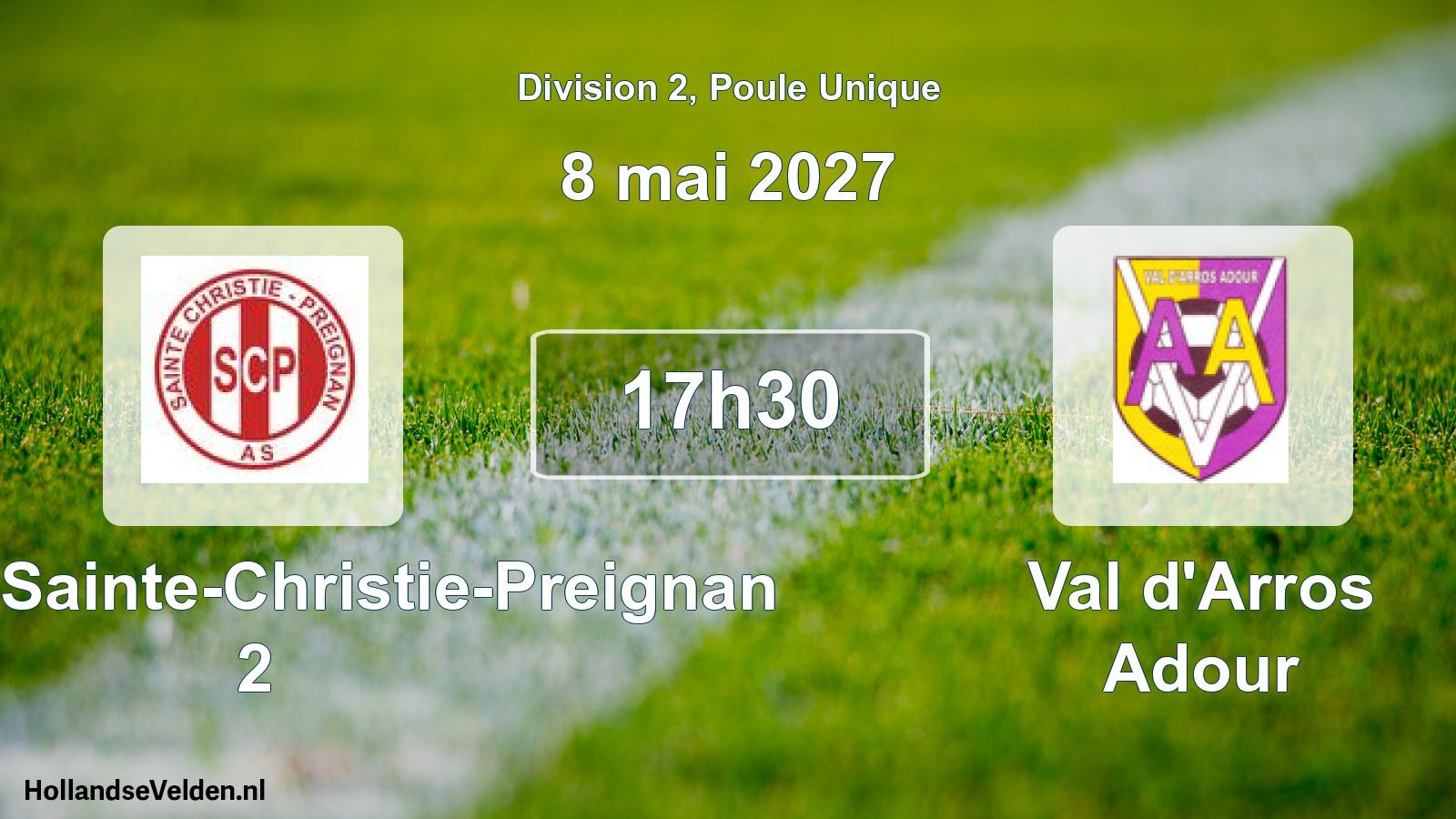 Match programmé: SCP AS Sainte-Christie-Preignan 2 - Val d'Arros Adour (8 mai 2027)