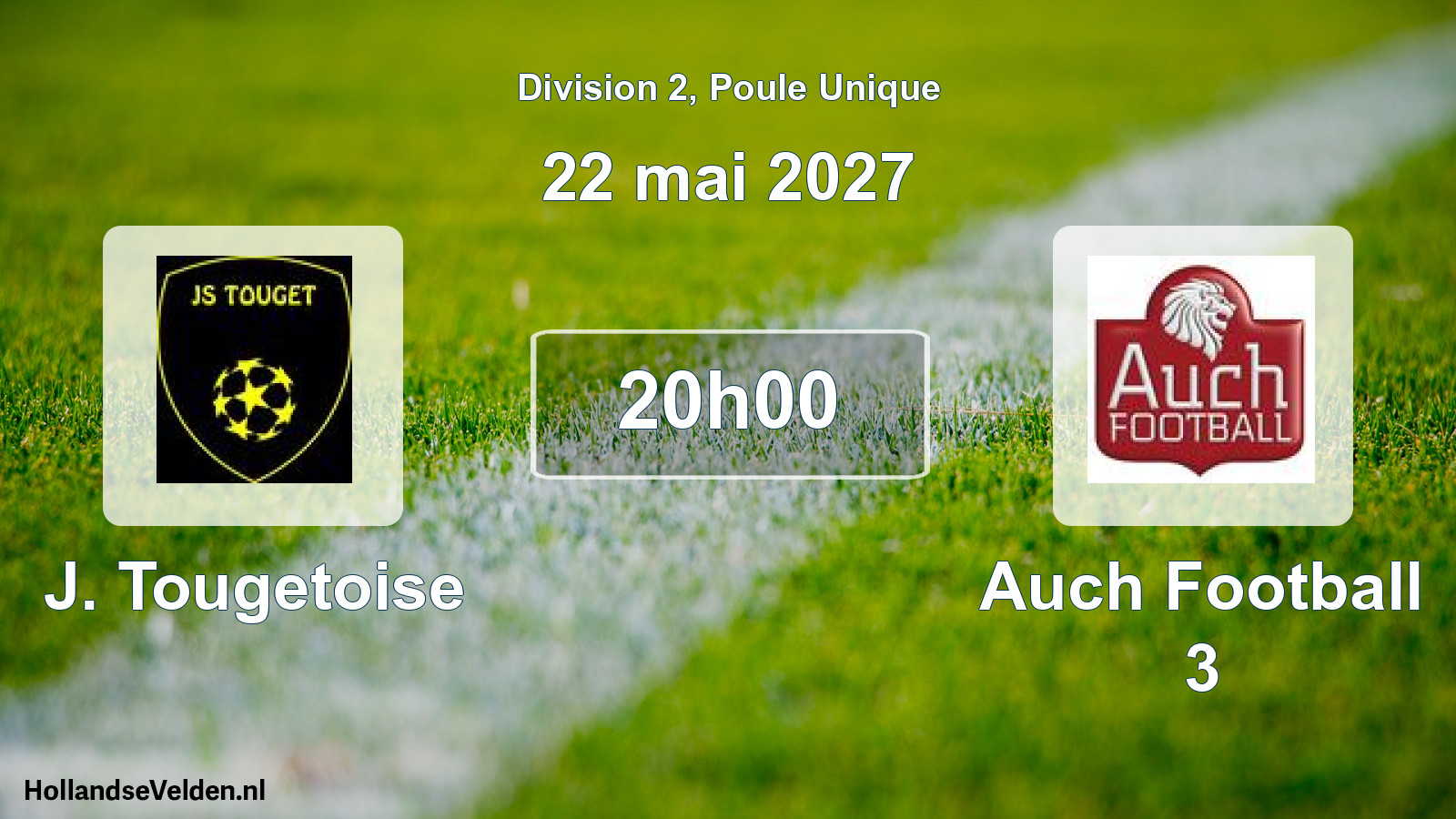 Geplande wedstrijd: J. Tougetoise - Auch Football 3 (22 mei 2027)
