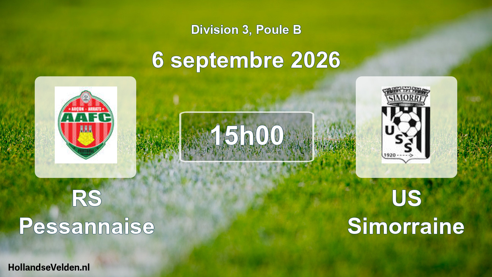 Scheduled Match: RS Pessannaise - US Simorraine (6 September 2026)