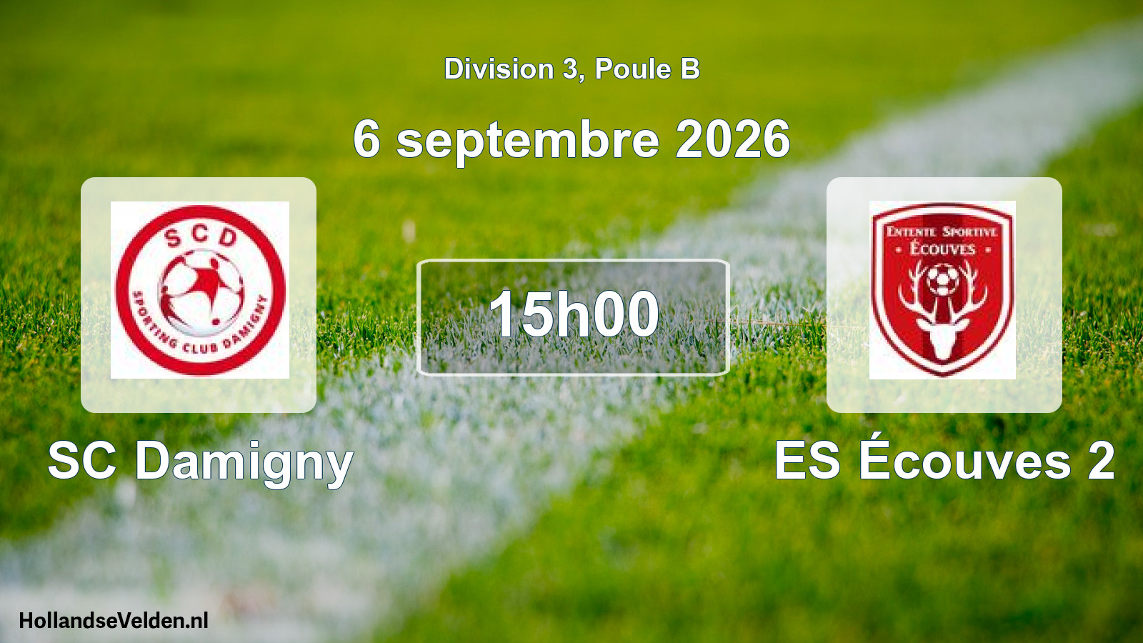 Scheduled Match: SC Damigny - ES Écouves 2 (6 September 2026)