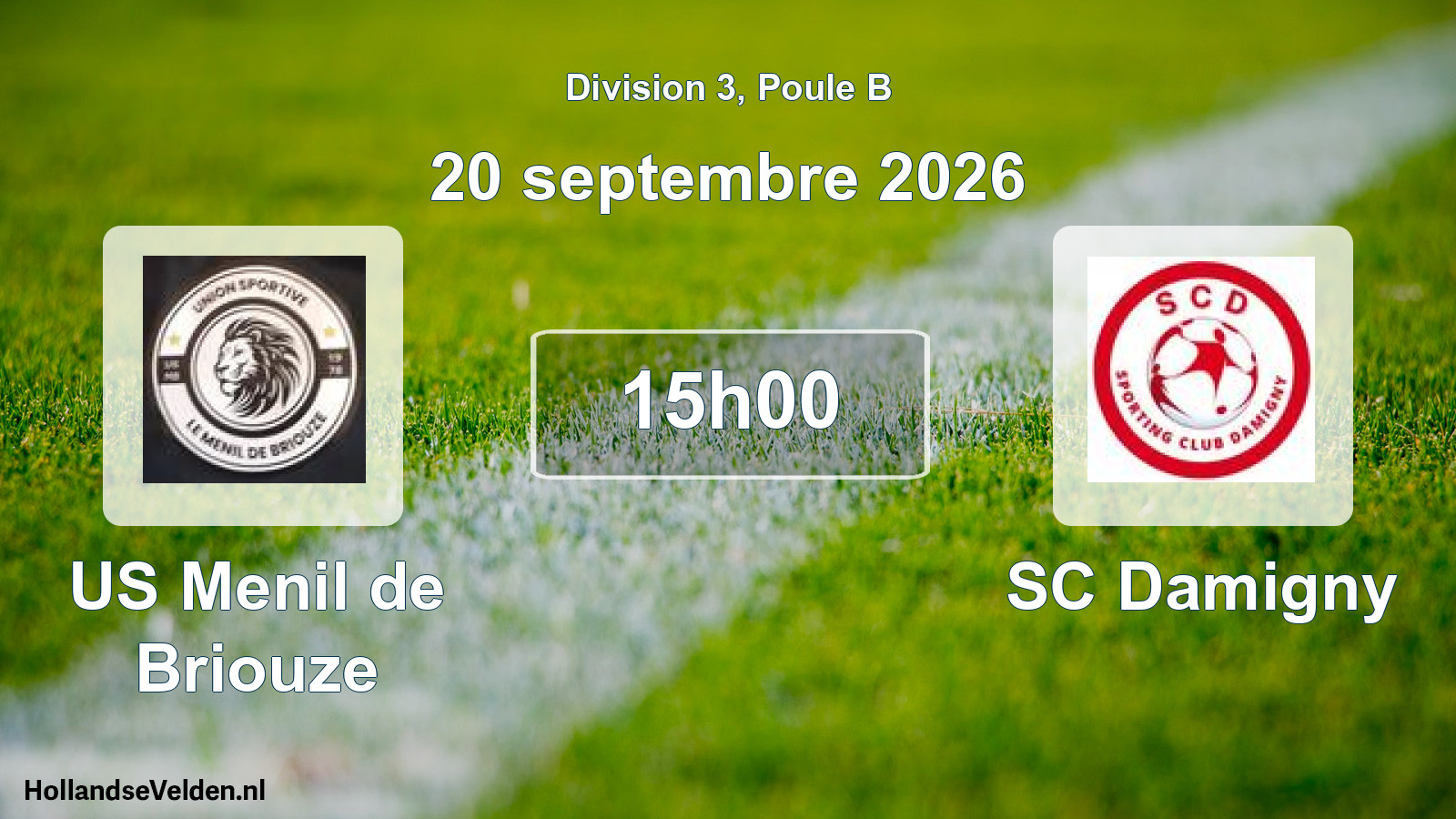 Scheduled Match: US Menil de Briouze - SC Damigny (20 September 2026)