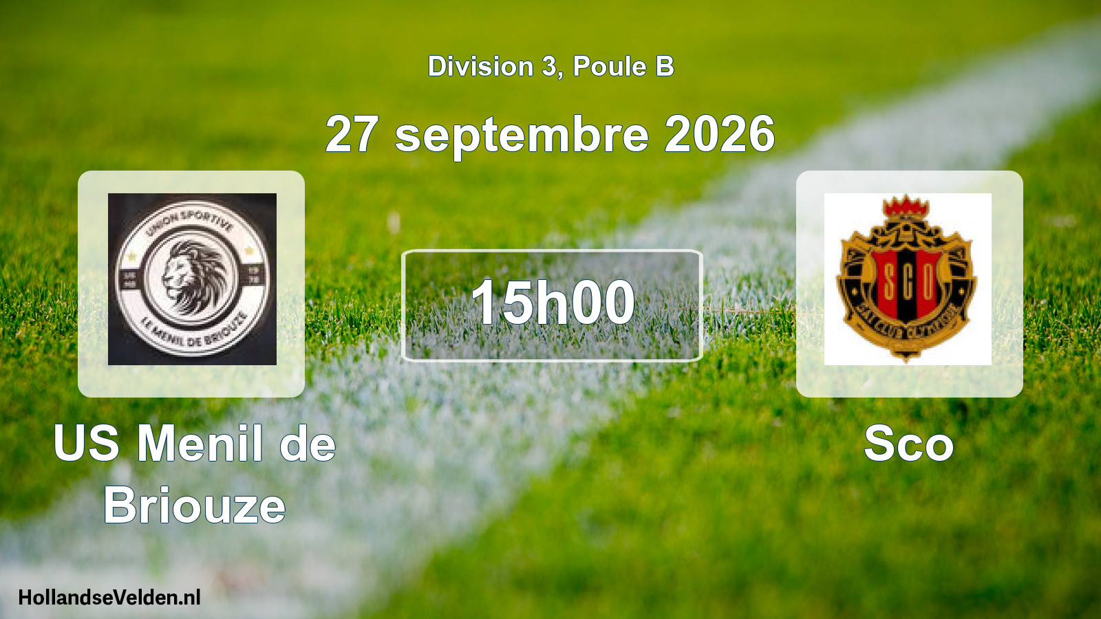 Scheduled Match: US Menil de Briouze - Sco (27 September 2026)