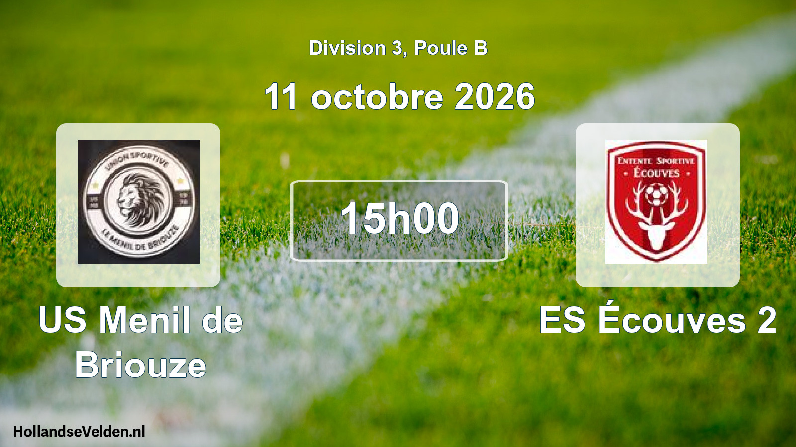 Match programmé: US Menil de Briouze - ES Écouves 2 (11 octobre 2026)