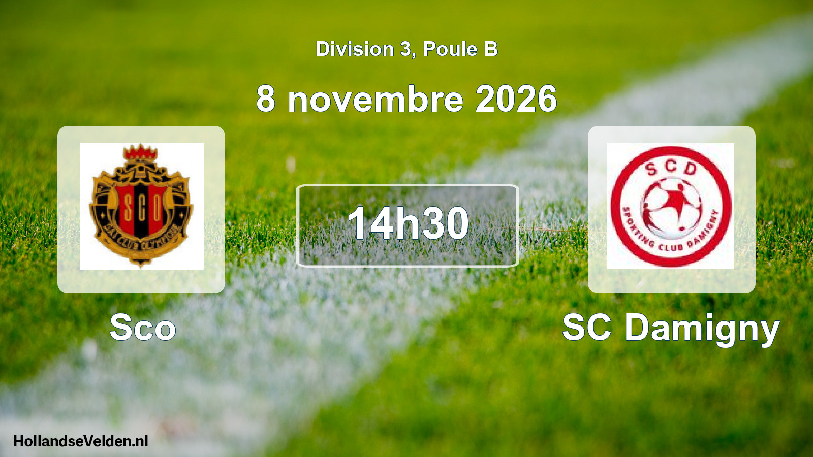Scheduled Match: Sco - SC Damigny (8 November 2026)