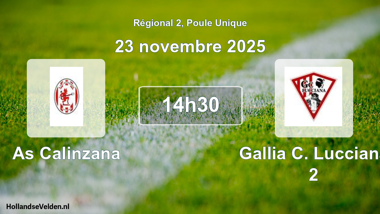 Geplande wedstrijd: As Calinzana - Gallia C. Lucciana 2 (23 novembre 2025)