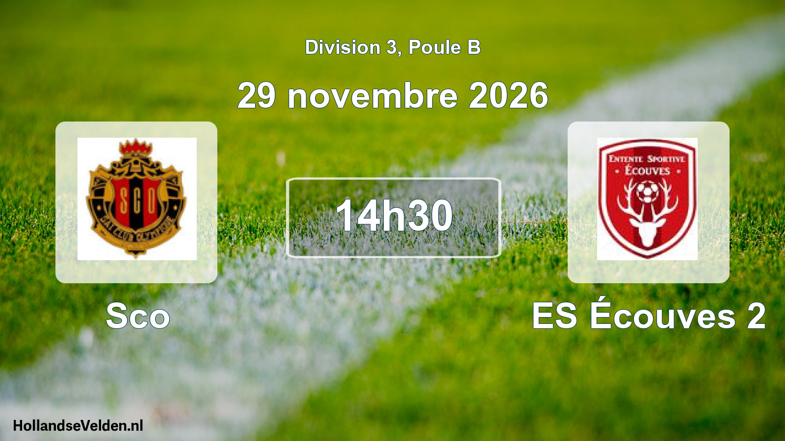 Match programmé: Sco - ES Écouves 2 (29 novembre 2026)