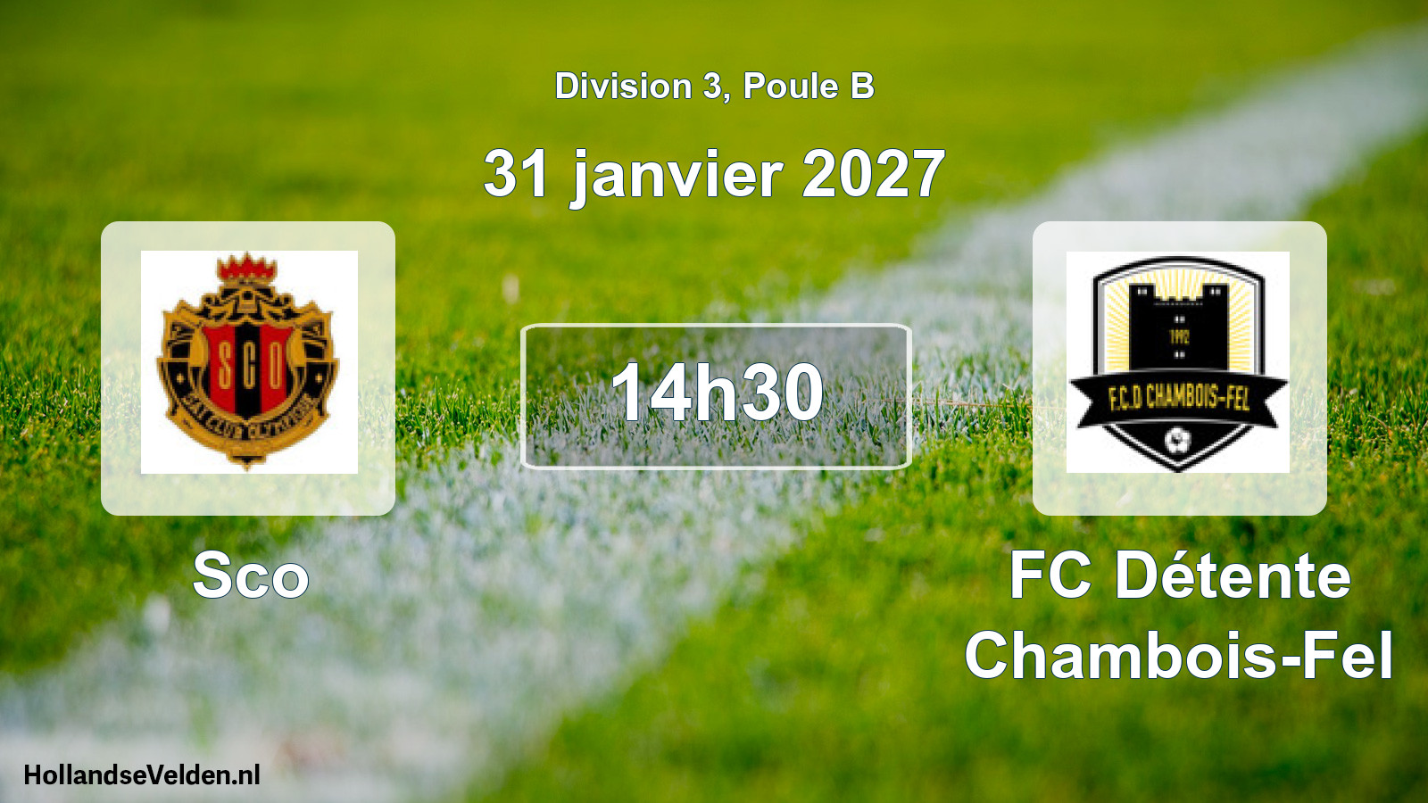 Match programmé: Sco - FC Détente Chambois-Fel (31 janvier 2027)