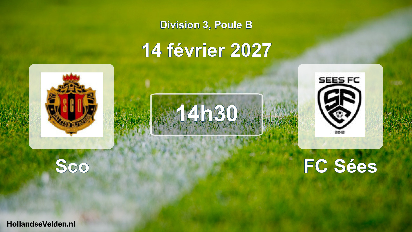 Scheduled Match: Sco - FC Sées (14 February 2027)