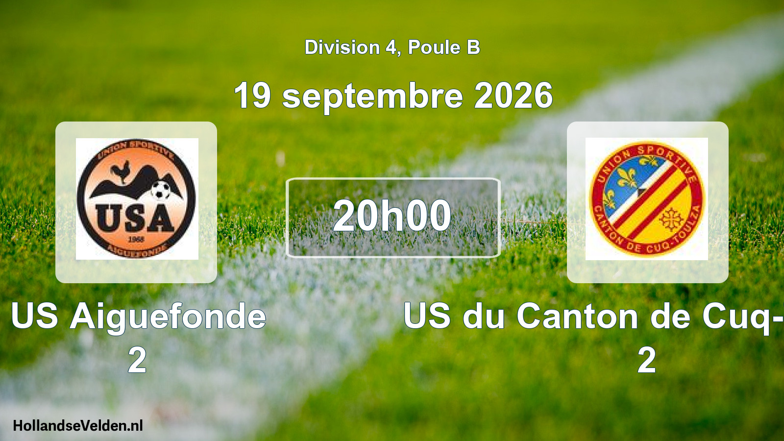 Match programmé: US Aiguefonde 2 - US du Canton de Cuq-Toulza 2 (19 septembre 2026)
