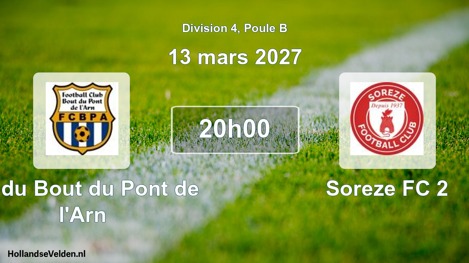 Match programmé: FC du Bout du Pont de l'Arn - Soreze FC 2 (13 mars 2027)