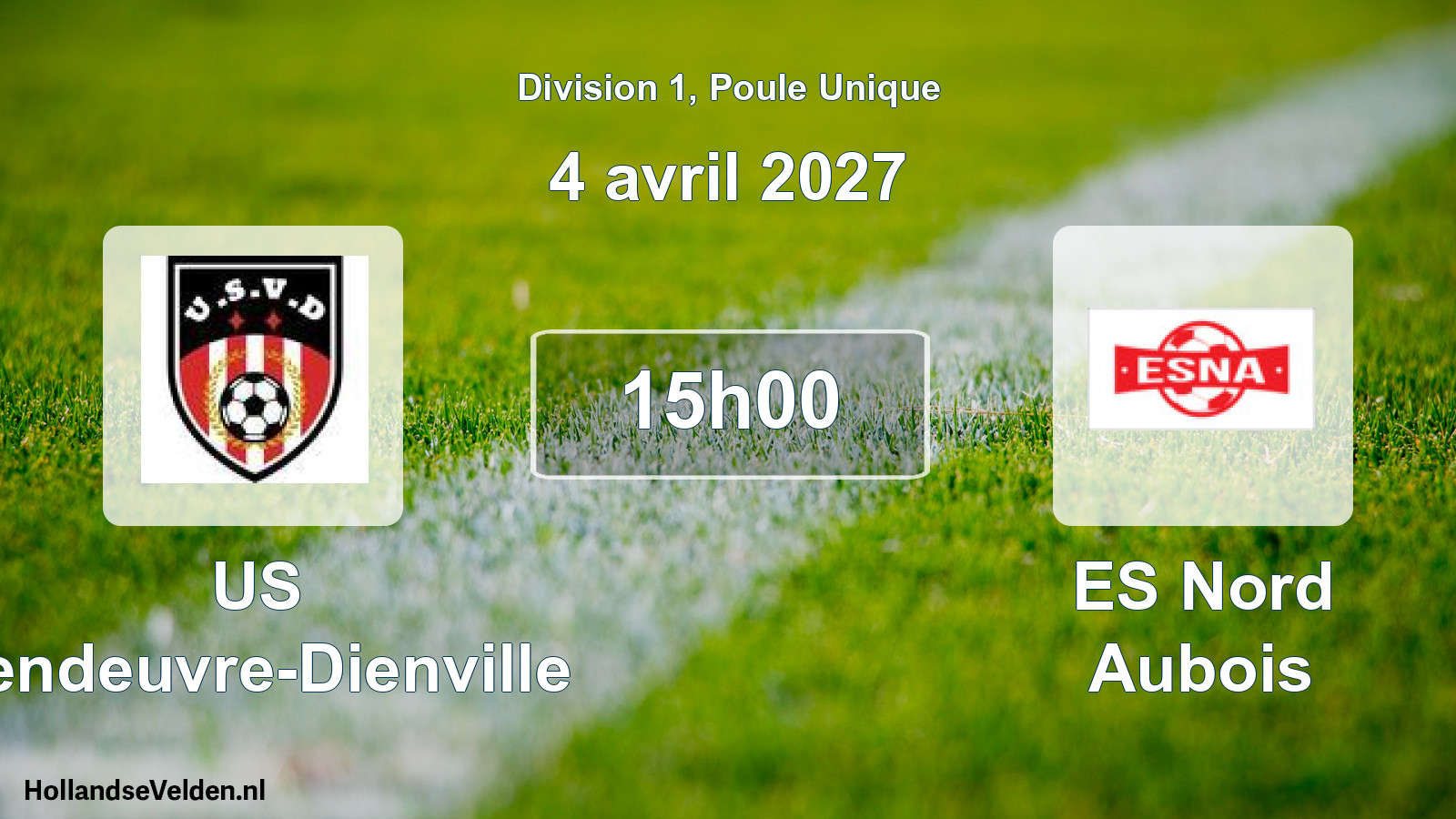 Match programmé: US Vendeuvre-Dienville - ES Nord Aubois (4 avril 2027)
