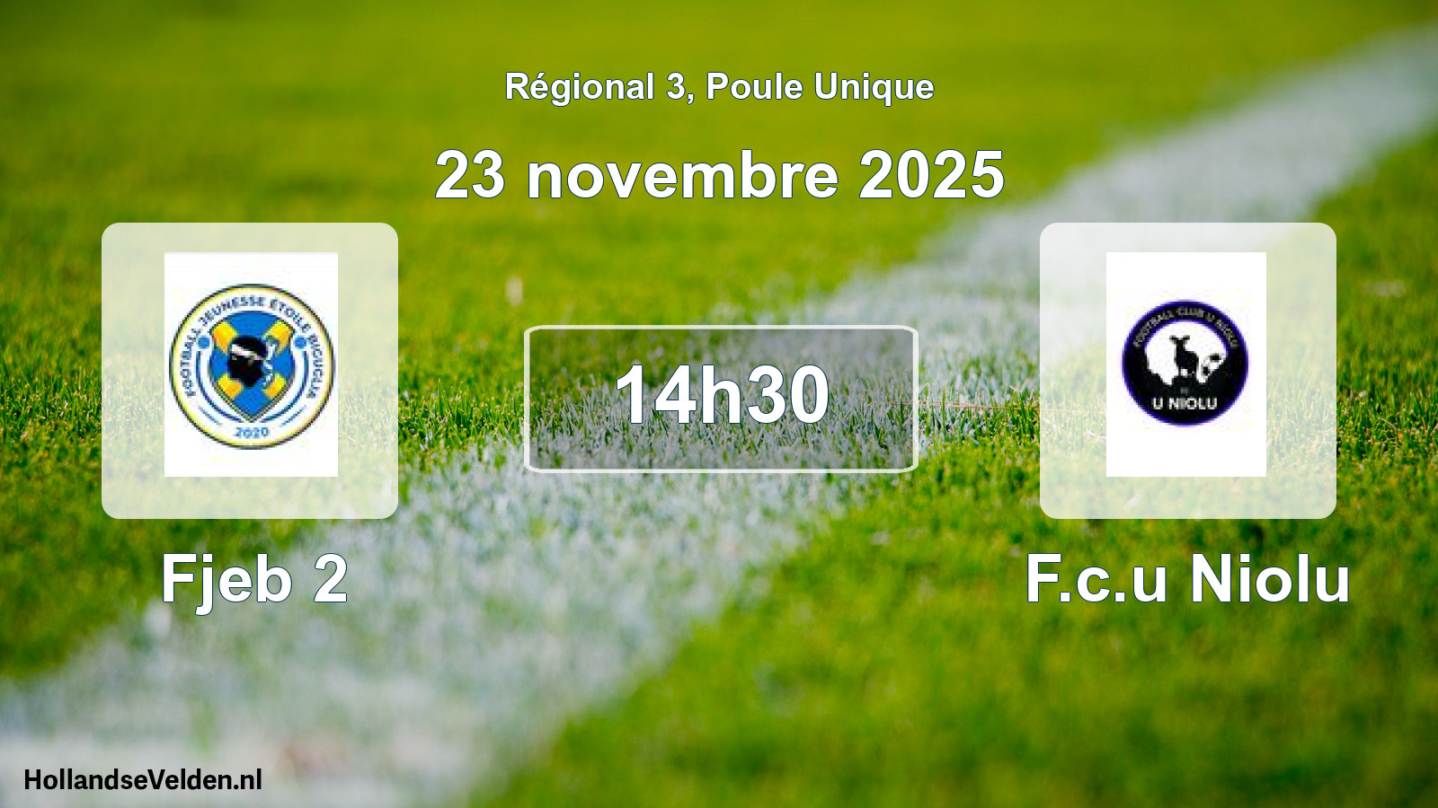 Scheduled Match: Fjeb 2 - F.c.u Niolu (23 November 2025)