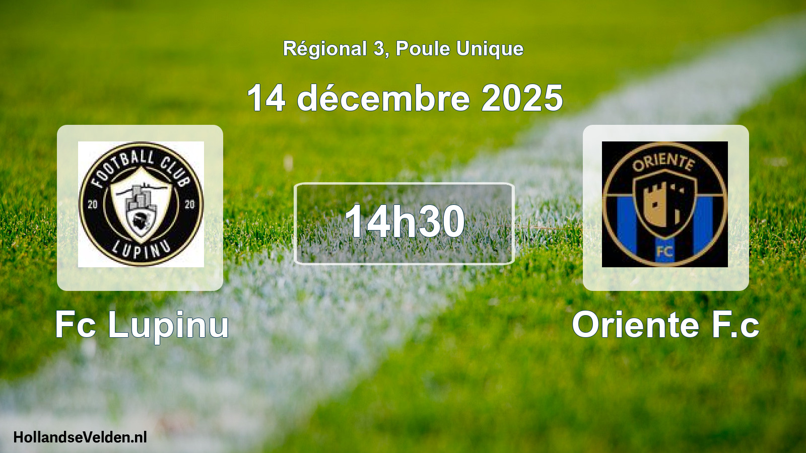 Scheduled Match: Fc Lupinu - Oriente F.c (14 December 2025)