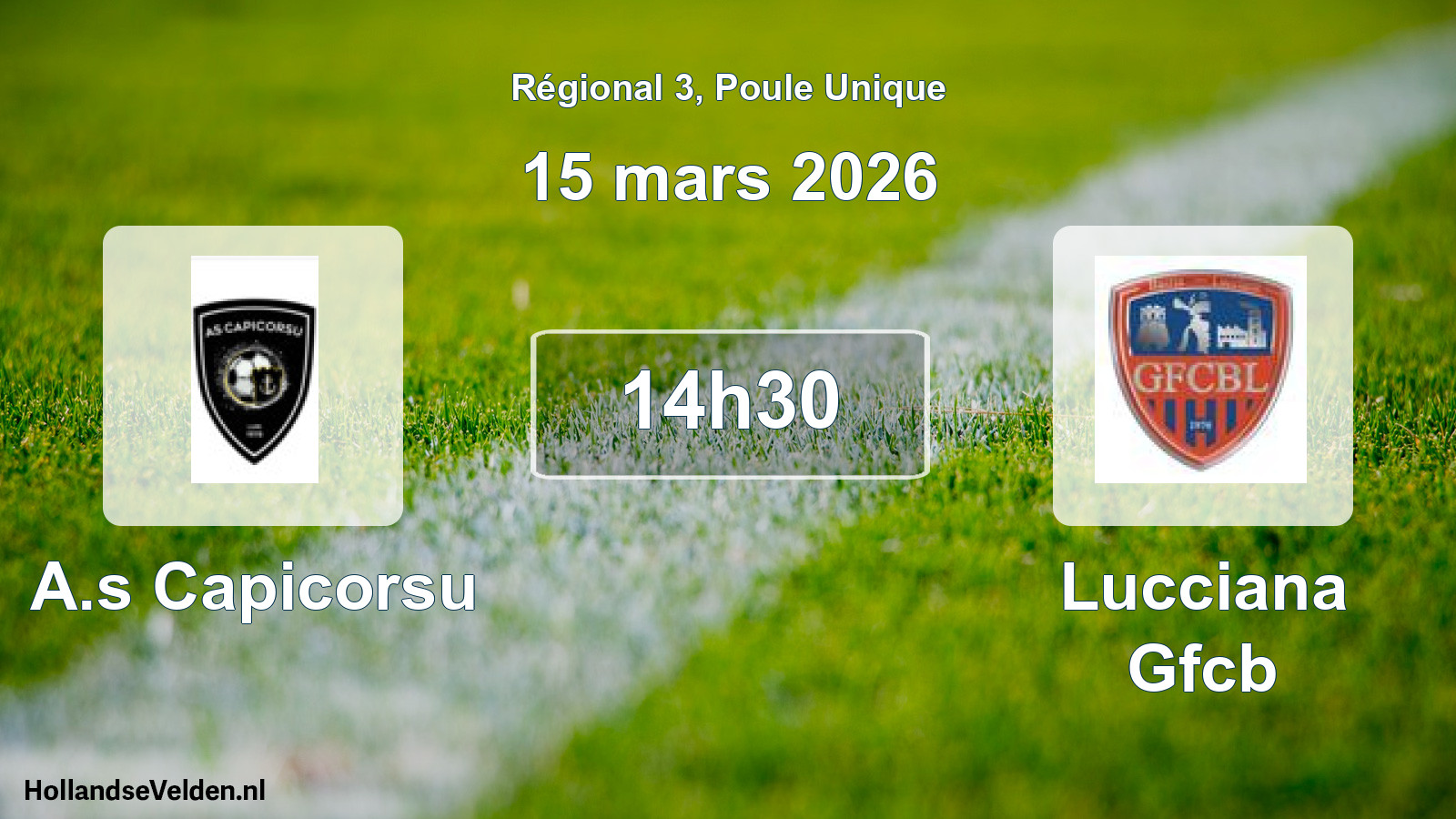 Scheduled Match: A.s Capicorsu - Lucciana Gfcb (15 March 2026)