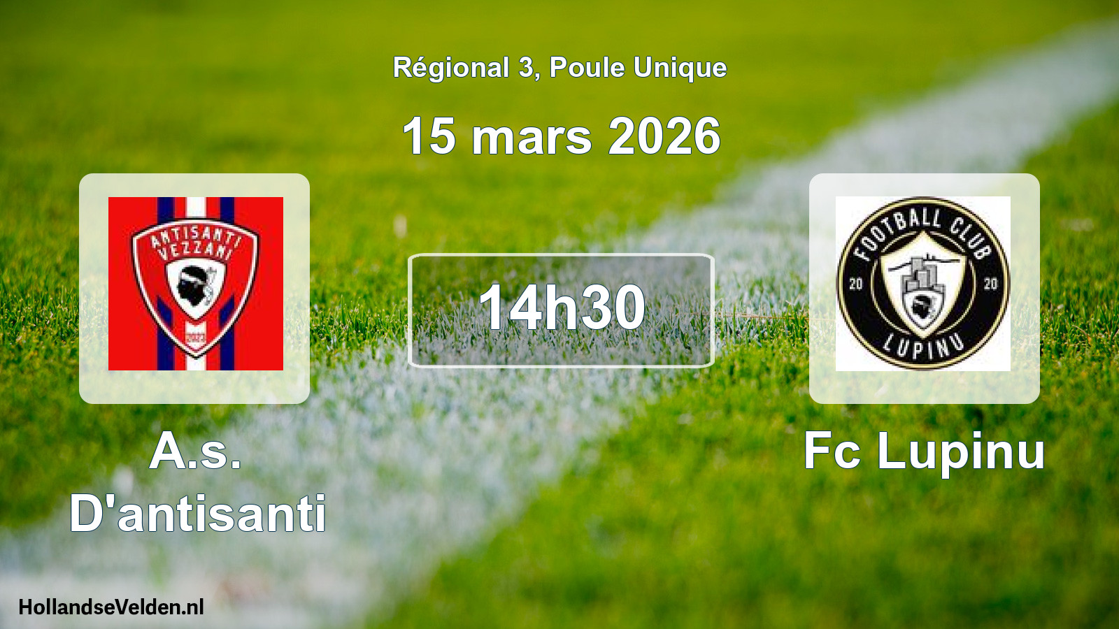 Scheduled Match: A.s. D'antisanti - Fc Lupinu (15 March 2026)