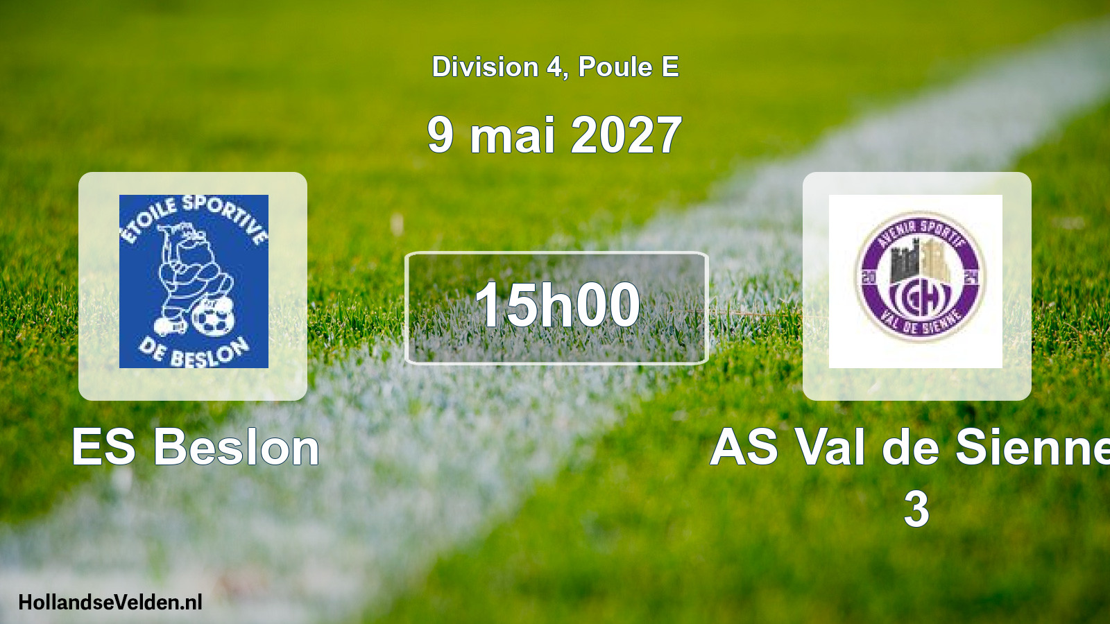 Match programmé: ES Beslon - AS Val de Sienne 3 (9 mai 2027)