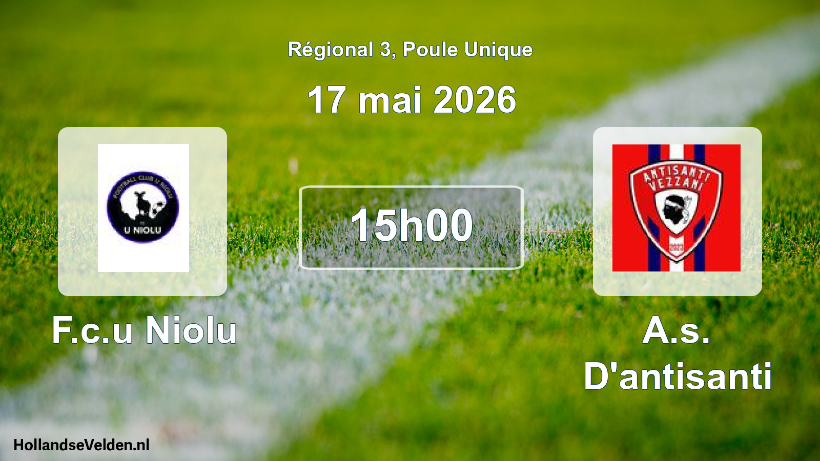 Scheduled Match: F.c.u Niolu - A.s. D'antisanti (17 May 2026)