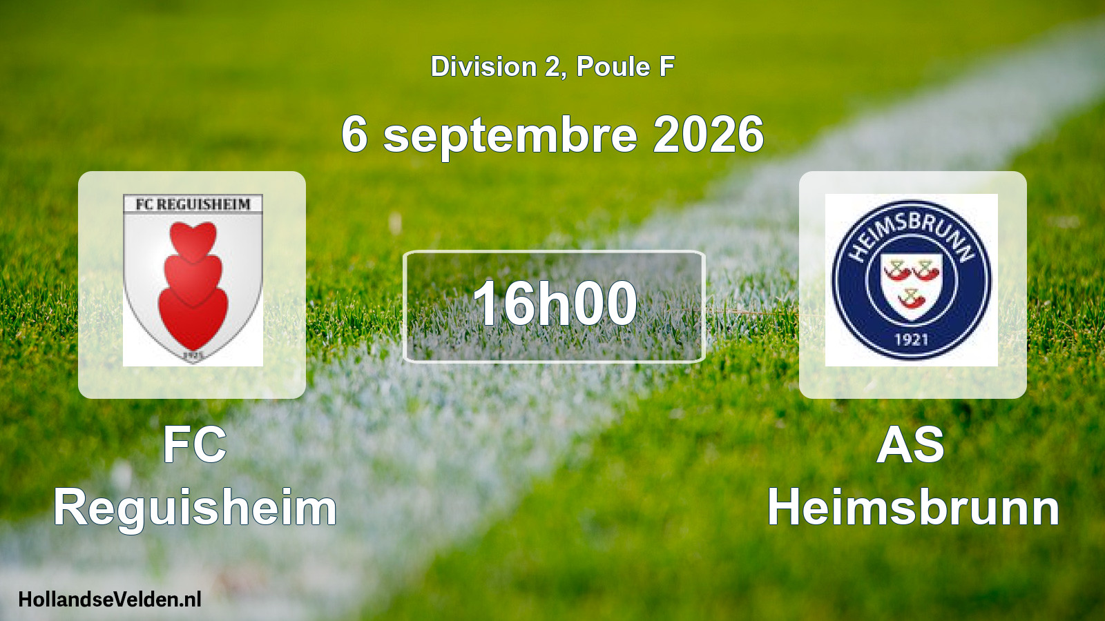 Scheduled Match: FC Reguisheim - AS Heimsbrunn (6 September 2026)