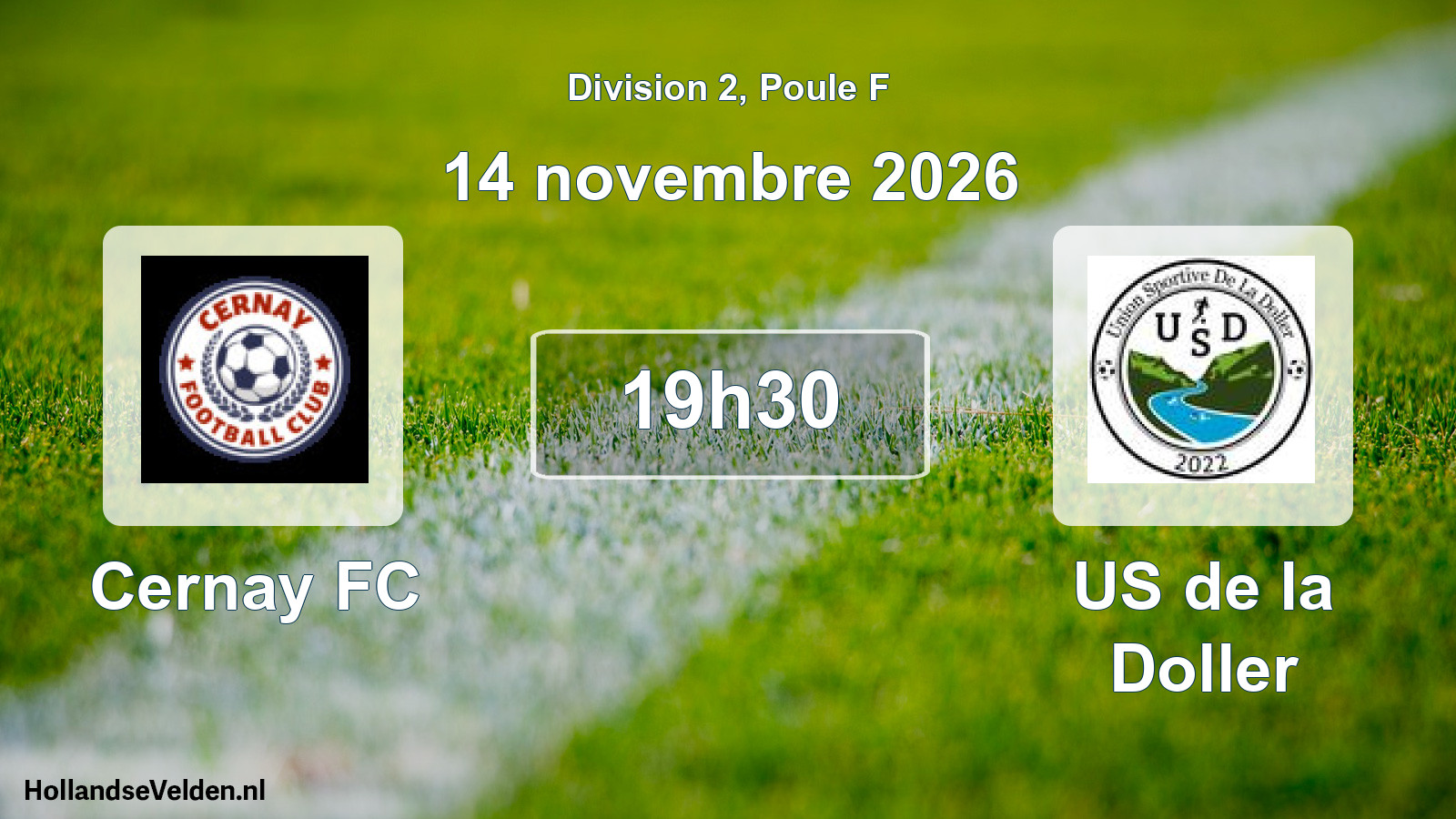 Scheduled Match: Cernay FC - US de la Doller (14 November 2026)