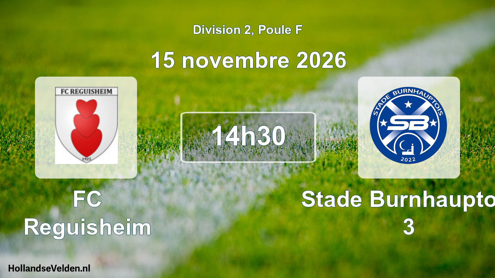 Scheduled Match: FC Reguisheim - Stade Burnhauptois 3 (15 November 2026)