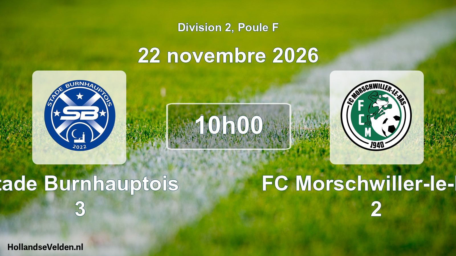 Scheduled Match: Stade Burnhauptois 3 - FC Morschwiller-le-Bas 2 (22 November 2026)