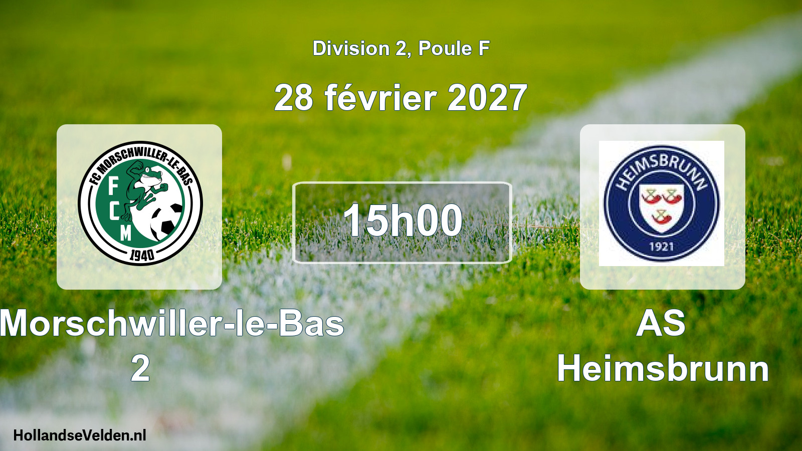 Scheduled Match: FC Morschwiller-le-Bas 2 - AS Heimsbrunn (28 February 2027)