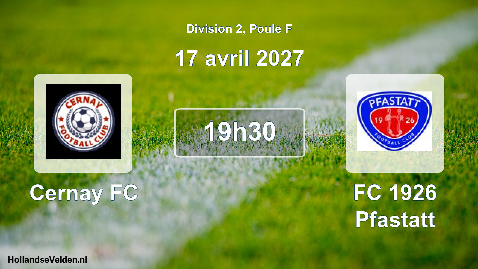 Geplande wedstrijd: Cernay FC - FC 1926 Pfastatt (17 april 2027)