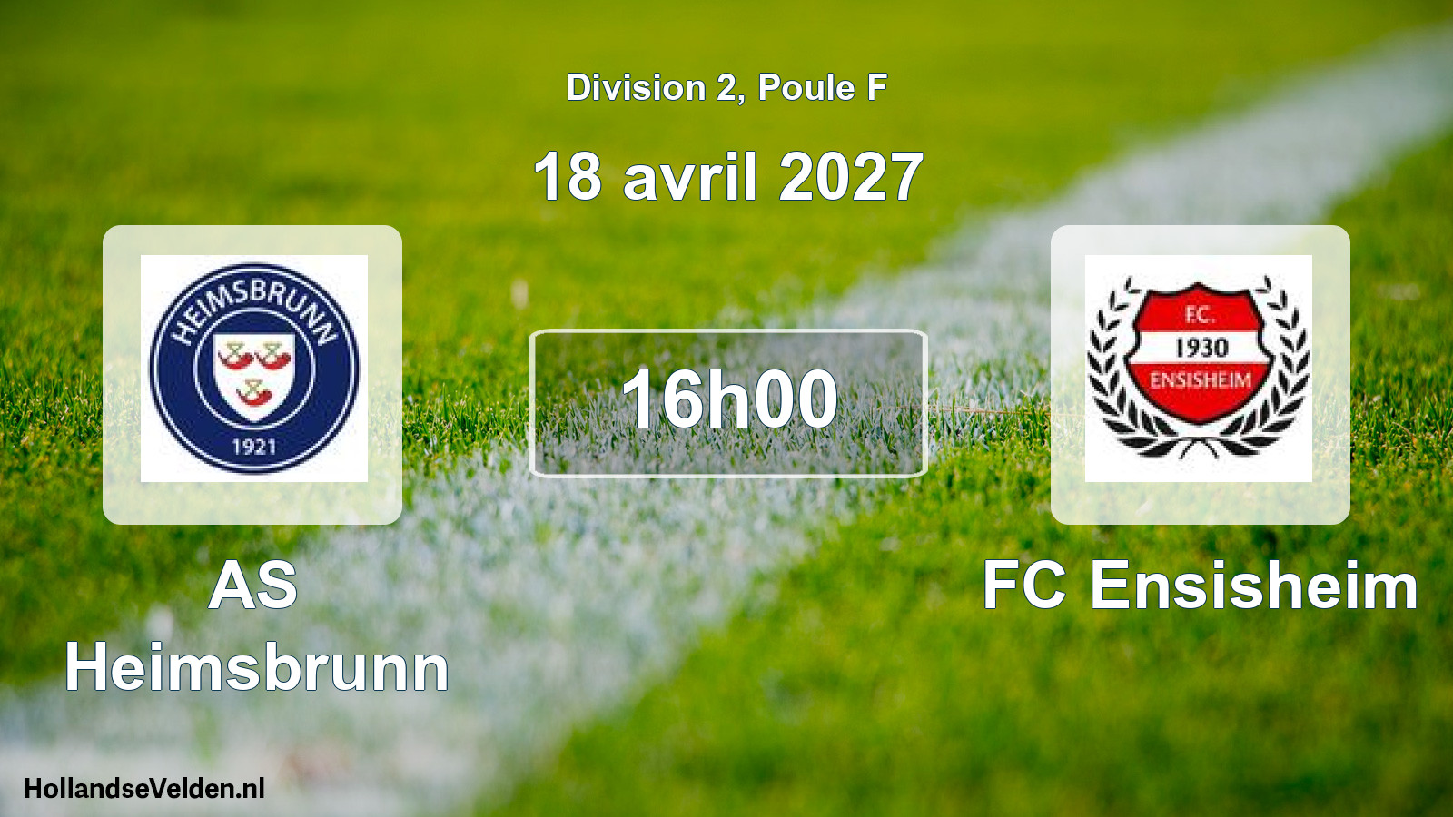 Scheduled Match: AS Heimsbrunn - FC Ensisheim (18 April 2027)