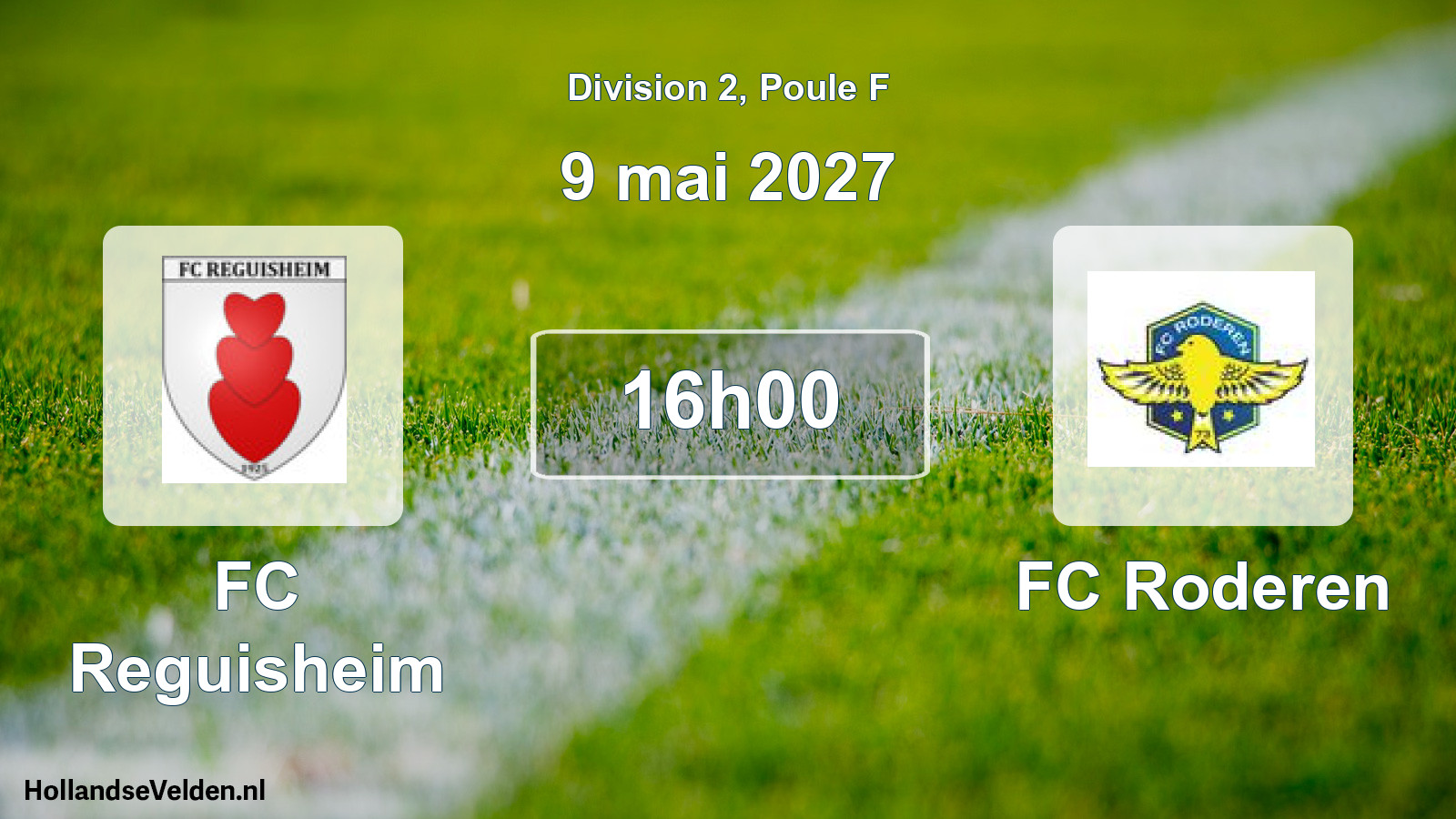 Scheduled Match: FC Reguisheim - FC Roderen (9 May 2027)