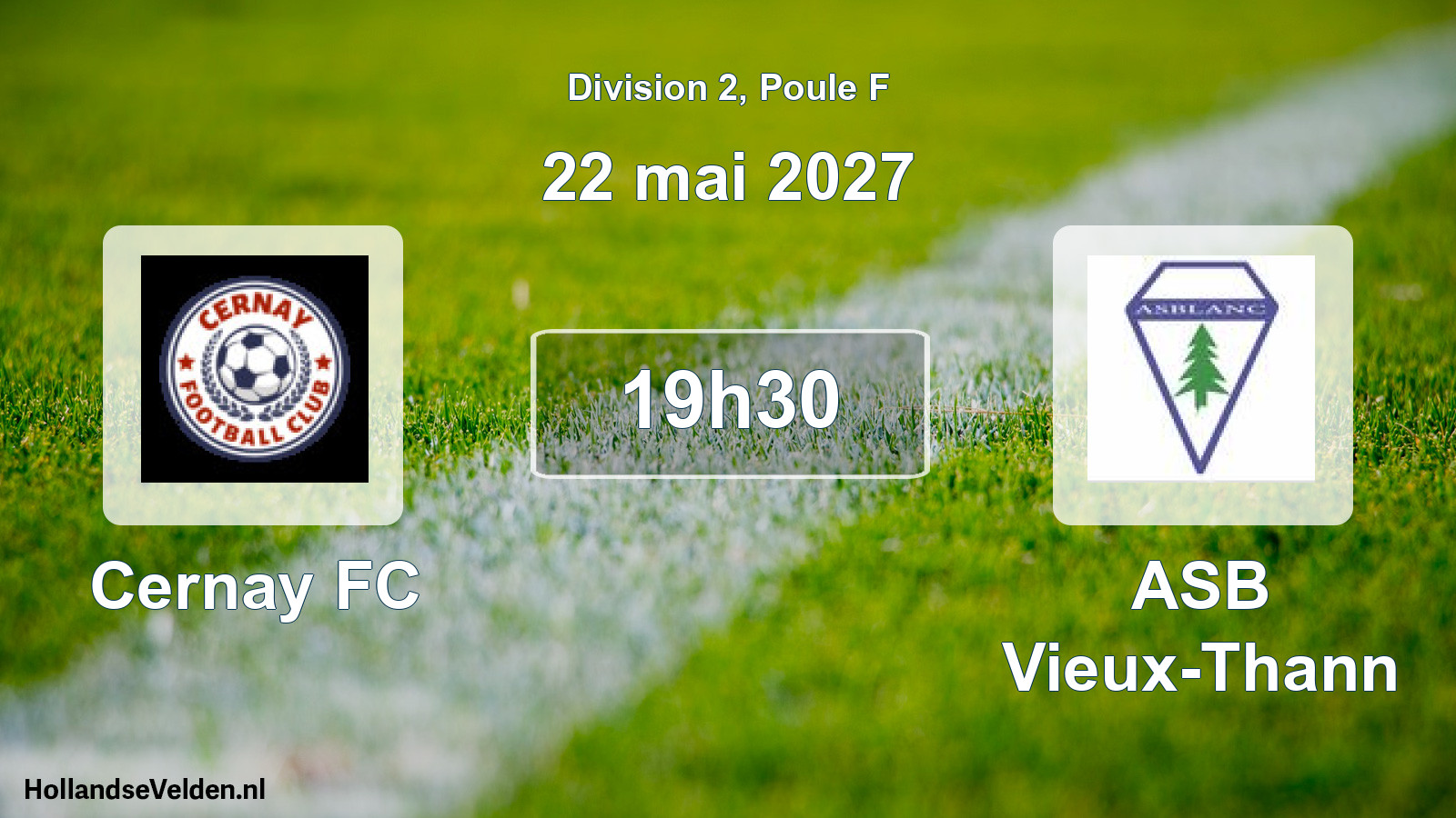 Scheduled Match: Cernay FC - ASB Vieux-Thann (22 May 2027)