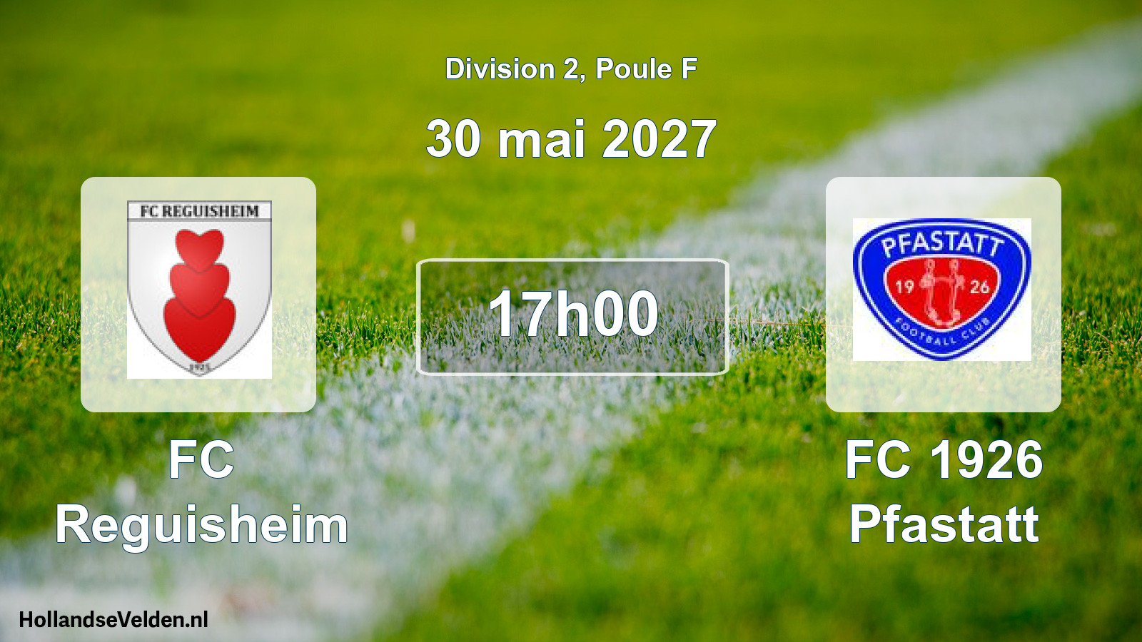 Scheduled Match: FC Reguisheim - FC 1926 Pfastatt (30 May 2027)